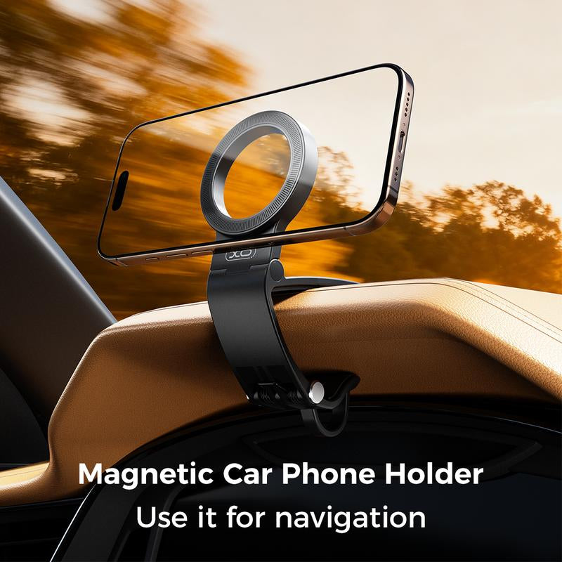 Magnetic Car Phone Mount, Hands Free Cell Phone Holder Clip Car Accessories Fit Iphone 17 16 15 14 13 12 Pro plus Max 95° Adjustable Car Phone Holder for Magsafe Phone Holders