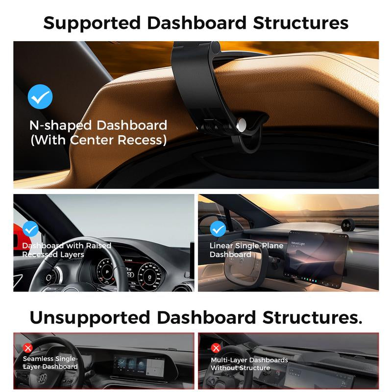 Magnetic Car Phone Mount, Hands Free Cell Phone Holder Clip Car Accessories Fit Iphone 17 16 15 14 13 12 Pro plus Max 95° Adjustable Car Phone Holder for Magsafe Phone Holders