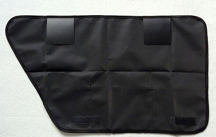Car Pet Mat Side Door Protector - Anti-Scratch & Anti-Kick Oxford Cloth Protection Mat - Set Of 2
