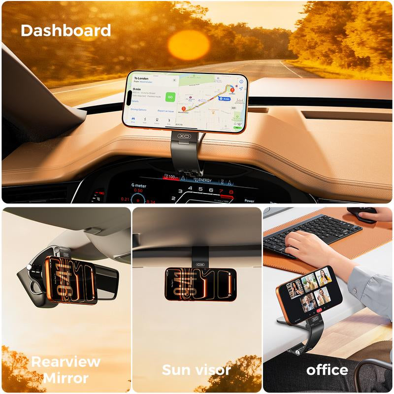 Magnetic Car Phone Mount, Hands Free Cell Phone Holder Clip Car Accessories Fit Iphone 17 16 15 14 13 12 Pro plus Max 95° Adjustable Car Phone Holder for Magsafe Phone Holders