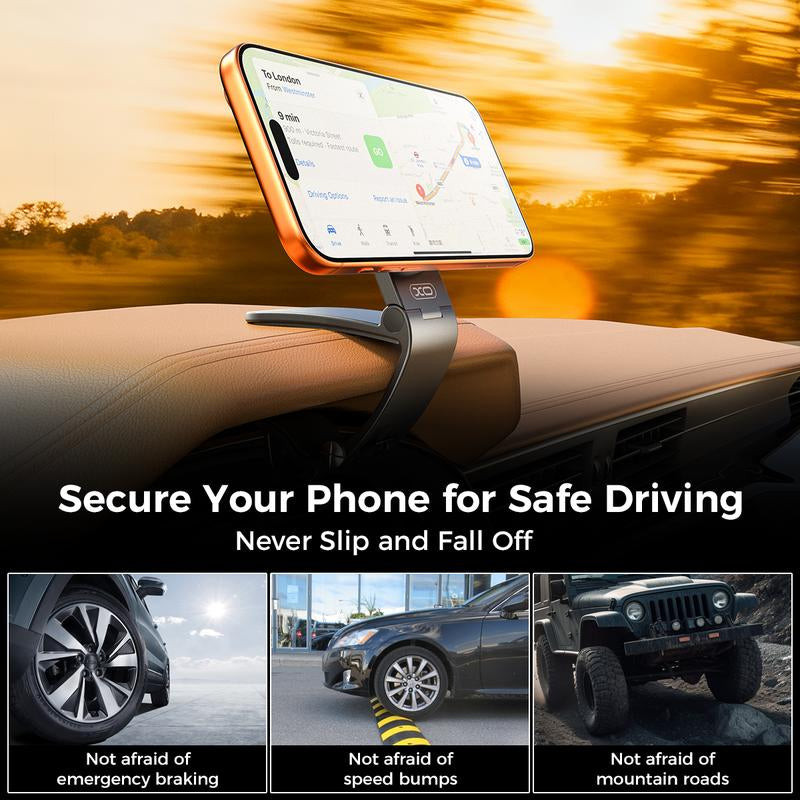 Magnetic Car Phone Mount, Hands Free Cell Phone Holder Clip Car Accessories Fit Iphone 17 16 15 14 13 12 Pro plus Max 95° Adjustable Car Phone Holder for Magsafe Phone Holders